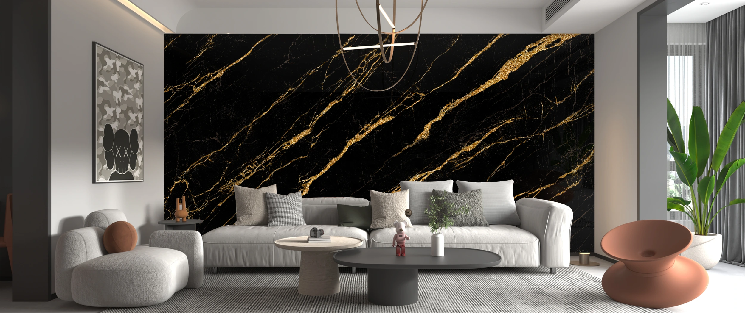 Қытай зауытынан алынған фондық қабырға панелі